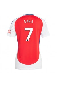 Arsenal Bukayo Saka #7 Jalkapallovaatteet Naisten Kotipaita 2024-25 Lyhythihainen